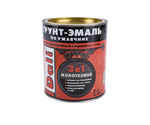 Эмаль молотковая DALI серая 2 л Рогнеда 